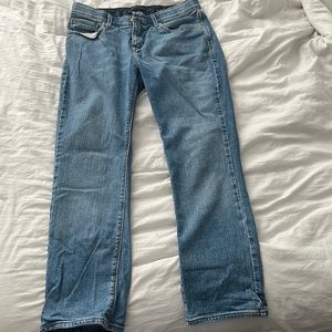 Original blue Levi straight leg jeans! Super cute to wear on a chill day.